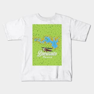 Bacurato mexico lake map Kids T-Shirt